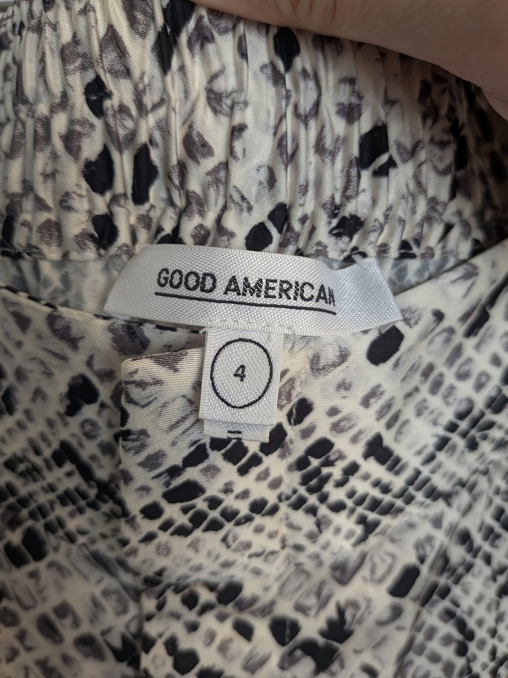 Good American Purely Python Print Wide Leg Pants Size 4/XL - Picture 3 of 5